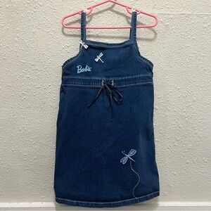 Barbie Vintage Denim Dress with Dragonflies Size 6